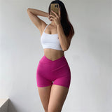Women Yoga Sports Shorts Yoga Tight Sports Breathable Shorts Running Slim Fit Fitness Pants