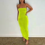 Women Dresses Summer Sexy Backless Self-Tie Dress