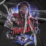 Mens Vintage Rock Band T-Shirt Michael Jackson Print Short Sleeve Loose VINTAGET Shirt