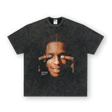 Asap Rocky Hoodie ASAP ROCKY Printed Short Sleeve T-Shirt Men's Long Sleeve