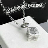Chrome Hearts Necklace Men's and Women's Vintage Dice Cross Necklace