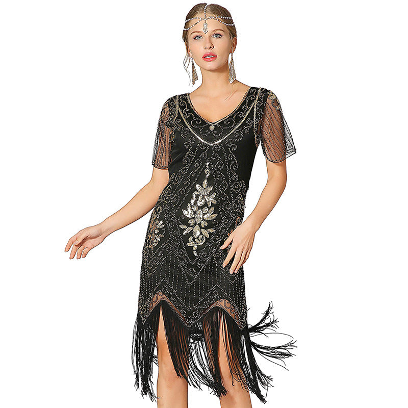 Flappers 1920S Dress Tassel Dress Vintage Evening Dress