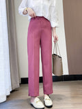 Women Sweatpants Spring Loose Split Suit Pants