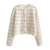 Women Sweater Knitwear Autumn and Winter Sweater Coat Women's Hollow Knitted Cardigan