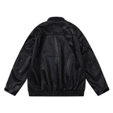 Unisex Jacket Fall Locomotive Style Leather Coat