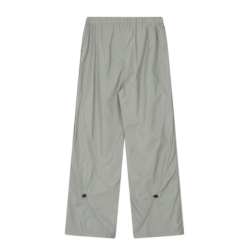 Men Sweatpants Straight Tactical Pants Men's Wide Leg Trousers Mechanical Style Outdoor Windproof