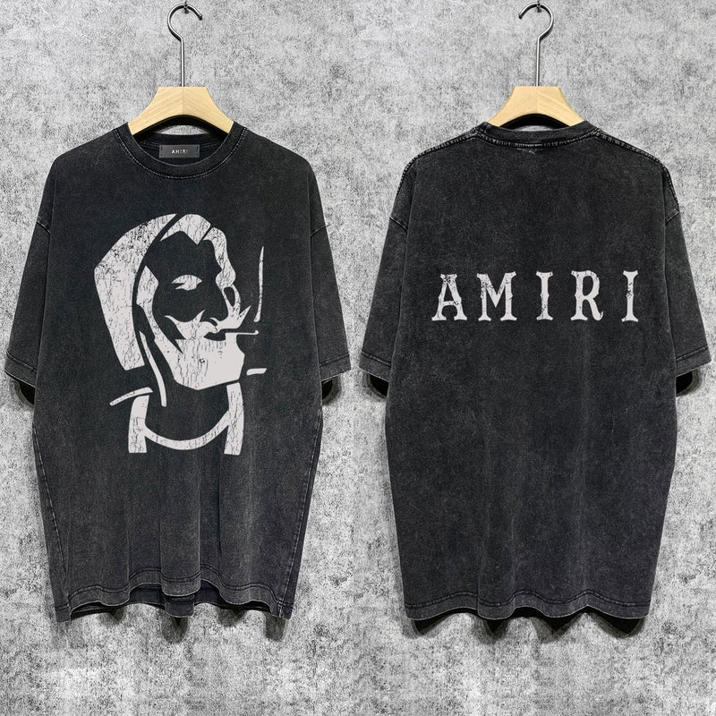 Amiri T-Shirt Vintage Distressed Short-Sleeved T-shirt