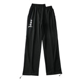 Women Sweatpants Reflective Letter Sports Pants Sweatpants Loose Casual Harem Pants