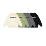 Unisex Hoodie Autumn Affixed Cloth Embroidered Sweater