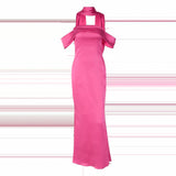 Women Dresses Summer Sexy Backless Zipper Tube Top Dress