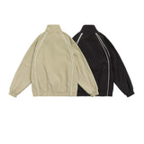 Unisex Jacket Autumn Embroidery Stand Collar Jacket Women's Clothing