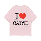 I Love Playboi Carti Hip Hop Tshirt Mens Fun Rapper Tee