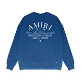 Amiri Long Sleeved Shirt Fashion Brand Crew Sweatshirts round Neck Sweater