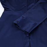 Women Dress Silk-like Matte Satin Shirt Dress