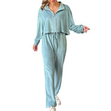 Women Trench Coat Fall/Winter Pleuche Sweater Suit Loose Casual