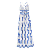 Women Date Dress Summer Sexy Slit Backless Slip Dress