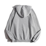 Unisex Winter Cotton Coat Letter Embroidered Top Retro Pullover Sweatshirt