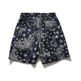 Men Shorts Retro American Style Hip Hop Shorts Loose Straight Sports Casual Shorts
