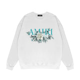Amiri Long Sleeved Shirt Fashion Brand Crew Sweatshirts round Neck Sweater