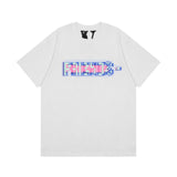 Vlone T Shirt Spring and Summer Mosaic Big V Pattern
