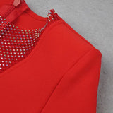 Women's Evening Dress Sexy Tight Bandage Dress Mesh Sequins Night