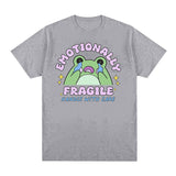 Emotionally Fragile Handle with Care Cute Frog Meme T Shirts
