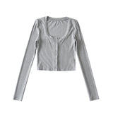 Women Sweater Knitwear Autumn Winter Retro Square Collar Sexy Breasted Slim Sweater