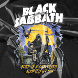 Mens Vintage Rock Band T-Shirt BLACK SABBATH Printed Short Sleeve T-Shirt Loose VINTAGE