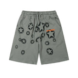 Men Shorts Retro Hip Hop Graffiti Shorts