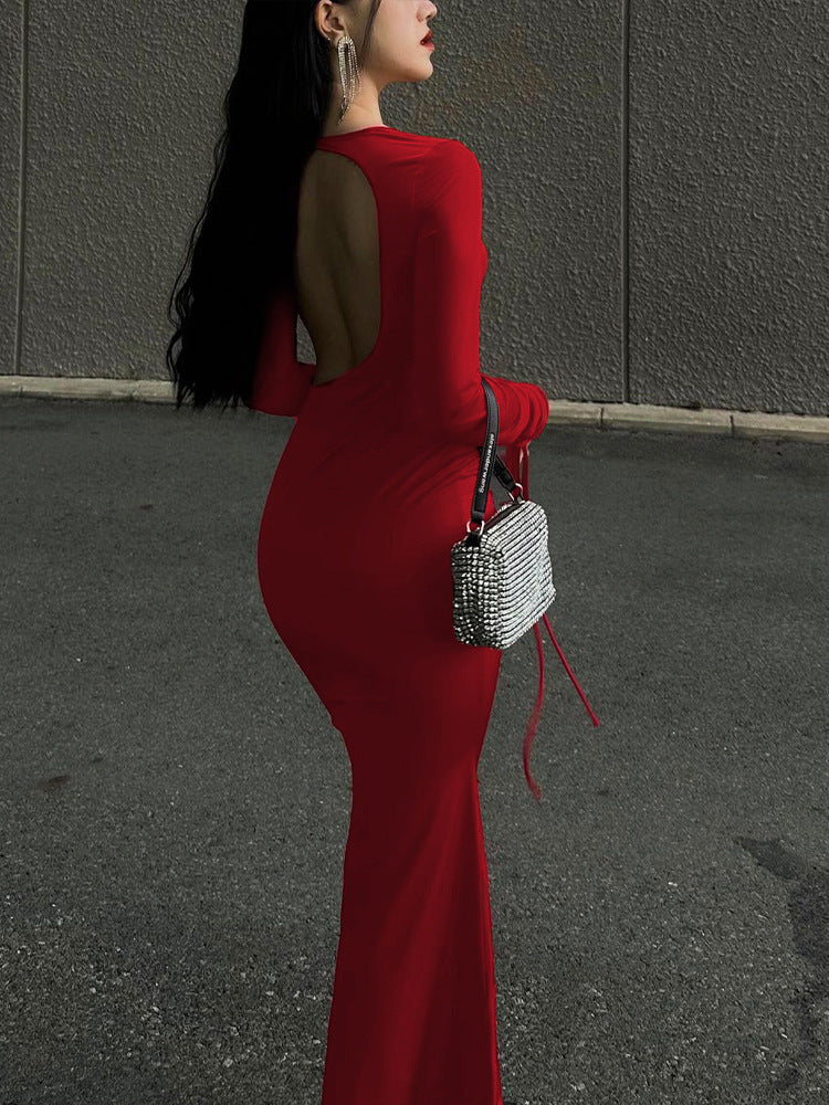 Women Dresse Sexy Sexy Cutout Backless Dress