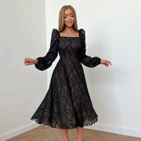Women Dress Spring Retro Dress