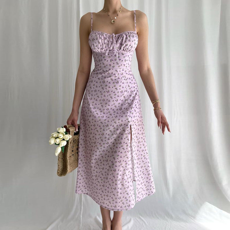 Women Dresse Sexy Dress Girl Suspender Dress Slim Fit Backless Long Dress