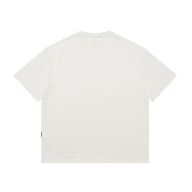 Men T Shirt Summer Casual Letter Print round Neck Short Sleeve T-shirt Men