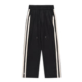 Men Sweatpants Side Striped Color Contrast Patchwork Sports Trousers