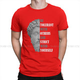 2024Stoicism Quote Stoic Philosophy Round Collar TShirt Sene