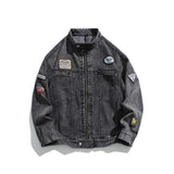 Unisex Jacket Autumn Vintage Denim Jacket