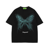 Men T Shirt Summer Pentagram Graffiti Short Sleeve T-shirt