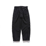 Men Sweatpants Loose Multi-Pocket Pleated Wide Leg Casual Trousers