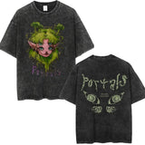 Summer Vintage Washed Men's T Shirts Melanie Martinez Print