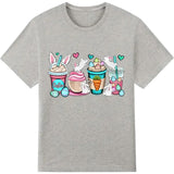 Easter Coffee Bunny Shirt Women Cute Easter Shirt Easter