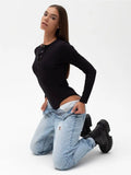 Women Jumpsuit Sexy Long Sleeve Jumpsuit