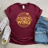 Retro Fourth Wing T-shirt Basgiath War College Shirt Dragon
