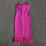 Women's Evening Dress Backless Tight Skirt Bandage Dress