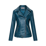 Red Leather Jacket Zipper PU Leather Jacket
