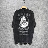 Amiri T-Shirt Distressed Retro Short Sleeve T-shirt