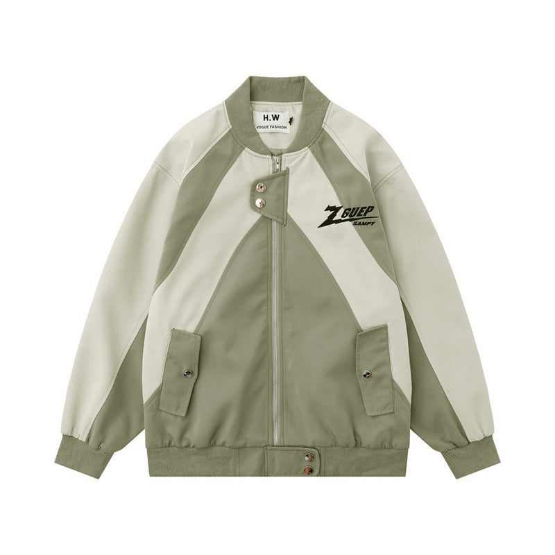 Men Jacket Coat Men's Stitching Baseball Uniform Pilot