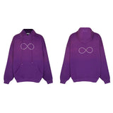Vetements Hoodie Autumn and Winter VTM Wash Shabby Gradient Purple Loose Hooded Sweater