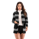 Women Knitted Sweater Autumn Long Sleeve Cardigan Knitted Hooded Sweater Coat