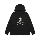 Vlone Hoodie Autumn and Winter Skull Big V Letter
