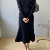 Women Knitted Skirt Fishtail Skirt Knitted Skirt